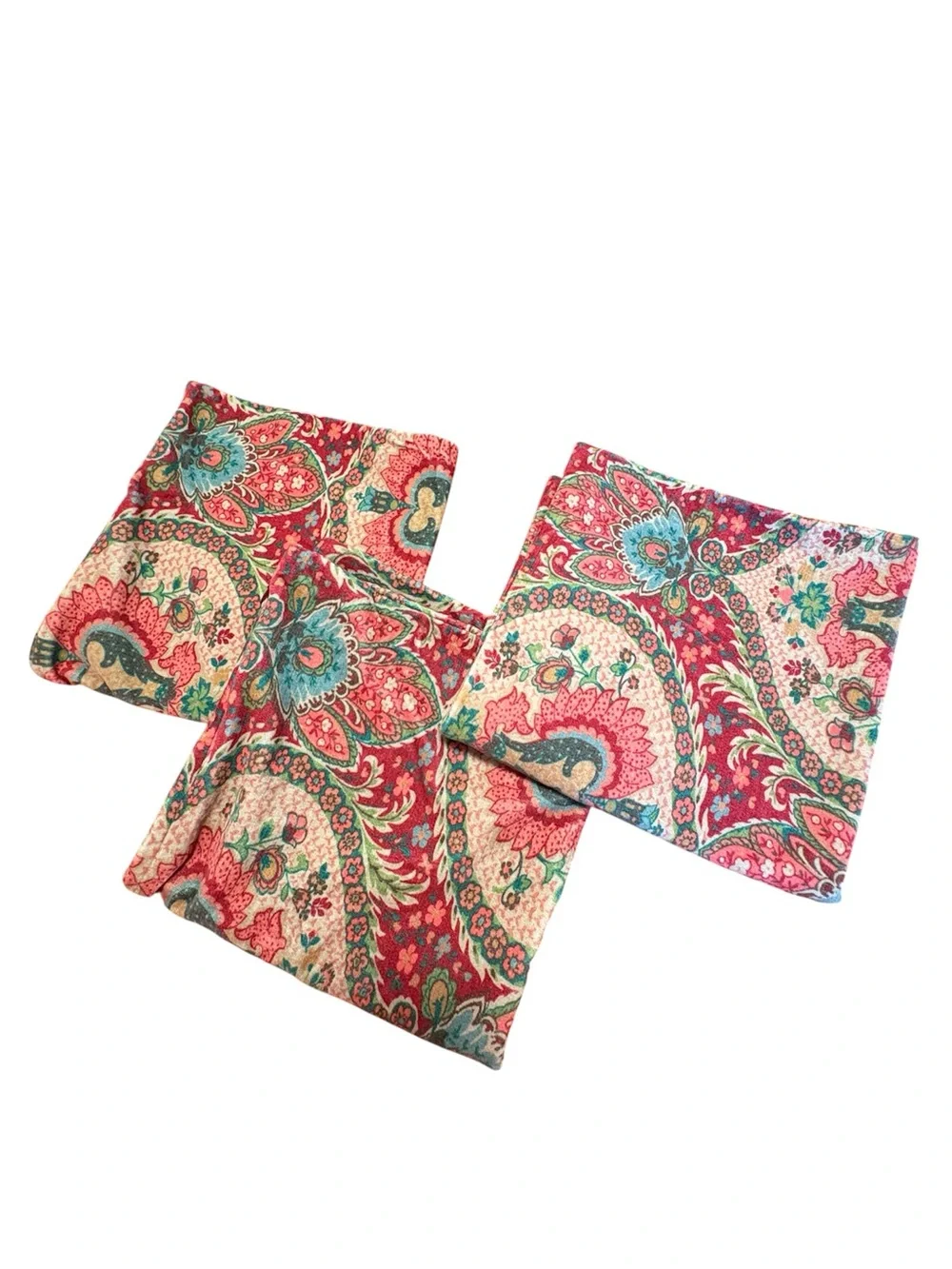 Pottery Barn Darcy Paisley Velvet Pillow Covers Set 3 24x24